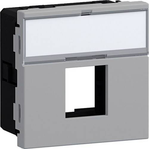 Hager Geräteeinbauset Aluminium in Silber/Grau G45MM051LAN - Bild 1