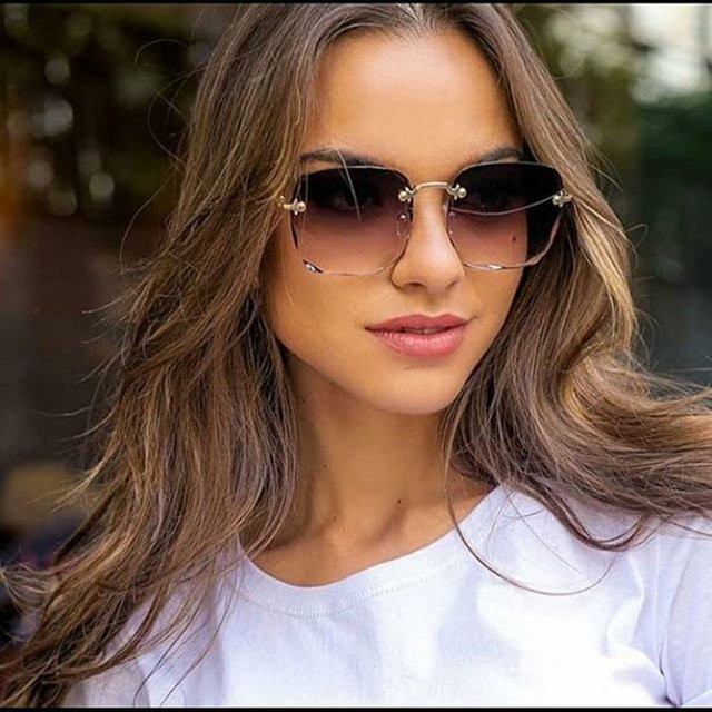 Ocean Shades Sonnenbrille, randlos, square, Metall, Damen - Bild 1