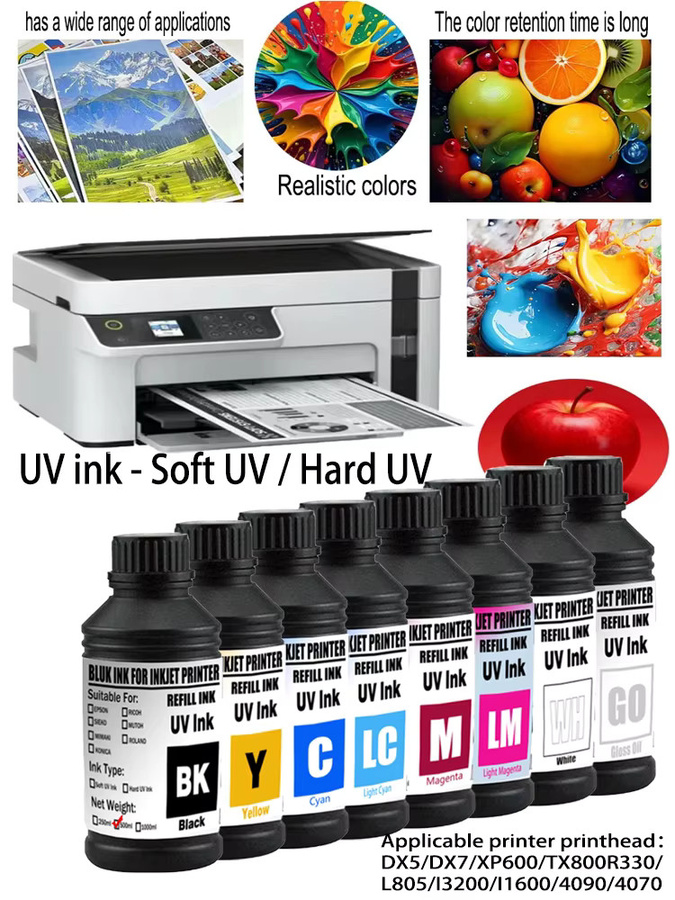 Epson UV-Tinte für LED-UV-Drucker als Harttinte oder Softtinte, 500 ml - Bild 2
