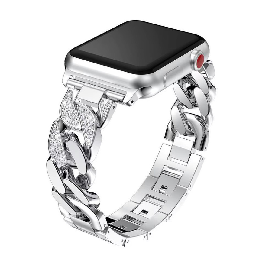 jansin Uhrenarmband Edelstahl, Diamant, Silber, Damen - Bild 2