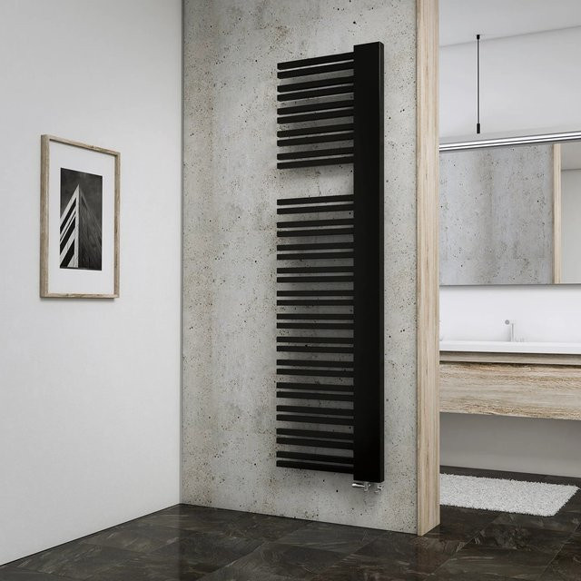 Schulte Design-Heizkörper Bologna Handtuchhalter Anthrazit Höhe: 181 cm, Breite: 50 cm, Wandmontage Rechts - Bild 1