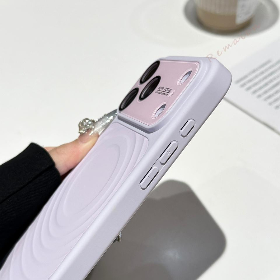 BETYF Magnetische Stoßfeste Handyhülle für iPhone 13 14 16 17 Pro Max in Lila - Bild 2