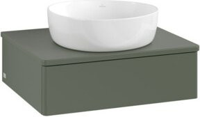 V&B Waschtischunterschrank Antao mit Beleuchtung, Farbe: Grau, B/T/H: 60 x 50 x 19 cm - Bild 1