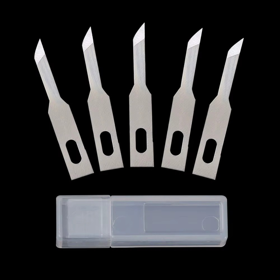 Hobby-Messer Set mit 10 Klingen und 5 Skalpell-Teilen in Silber, ideal für PCB-Reparatur und Handwerk - Bild 3