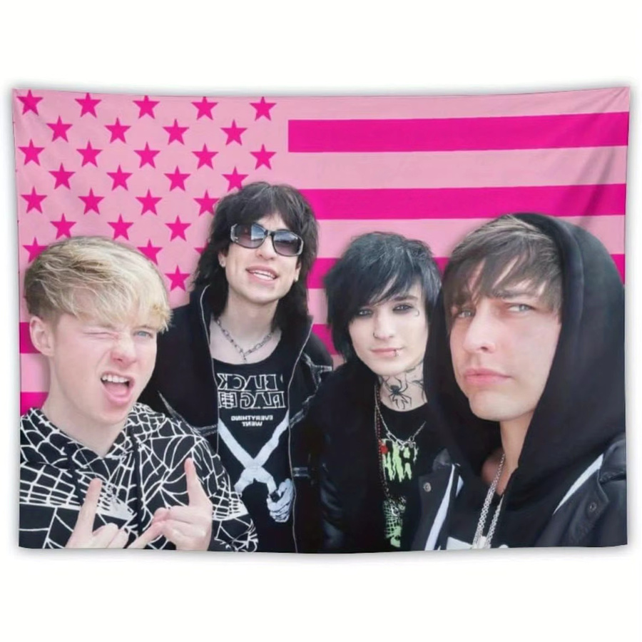 Jack & Johnny Wandteppich Pink mit Colby-Motiv, B: 91,44 cm, H: 152,4 cm - Bild 2