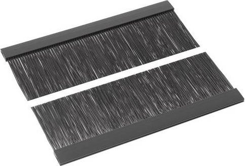 Hager MES-B04 Bürste aus Kunststoff in Schwarz, IP40, H: 9,5 cm, L: 29,8 cm - Bild 1