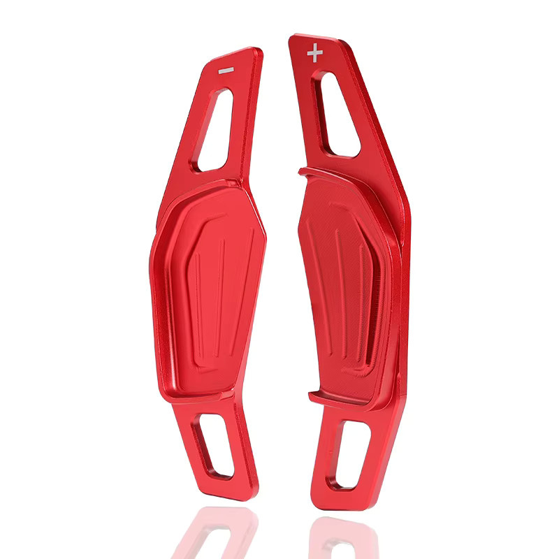 Paddle Shift aus Aluminiumlegierung für Skoda Octavia A8 MK4 ENYAQ IV RS VRS Karoq Kodiaq in Rot - Bild 4