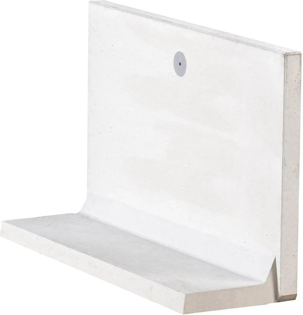 Diephaus L-Stein Sichtbeton Grau B: 100 cm, H: 60 cm, T: 35 cm, Breite: 5 cm - Bild 1