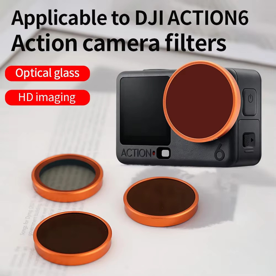 DJI Action 6 Filterset mit CPL, ND und Macro Filtern in Schwarz mit mehrschichtiger Beschichtung - Bild 5