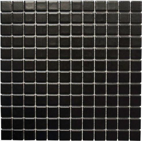 HuH Mosaik Mosaikfliese Architecture aus Keramik in Schwarz, B/L: 29,8 x 29,8 cm, matt mit geometrischem Design für Wand und Boden - Bild 1