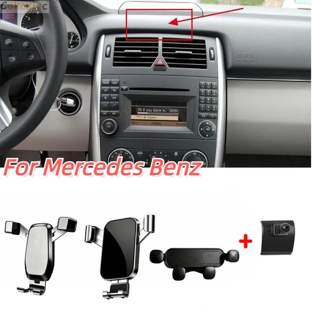 Magnetische Handyhalterung aus ABS-Material für Mercedes Benz W245 B180 B200 (2009-2011) in Schwarz - Bild 1