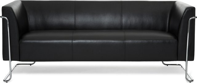 hjh OFFICE Lounge Sofa CURACAO mit Armlehnen aus Kunstleder - Bild 1