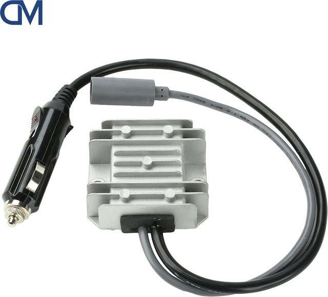 diymore Step-up-Stromversorgungskabel mit Zigarettenanzünderstecker 10-28V auf 30V DC 3,5A Umbausatz in Schwarz - Bild 1