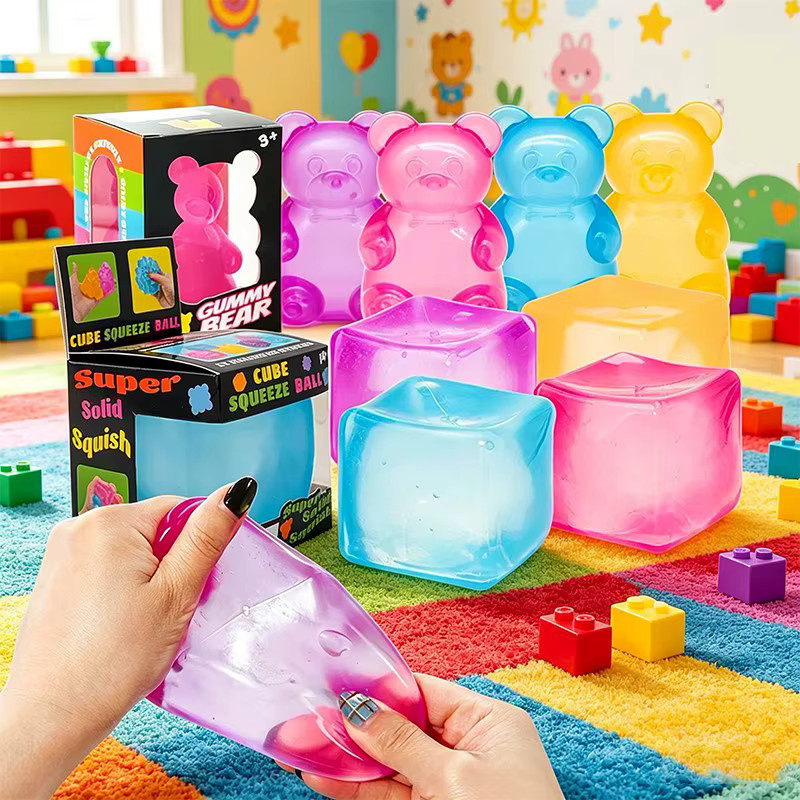 Nee doh Nice Cube, süßer Bären-Maltose-Würfel, stressresistentes Spielzeug - Bild 2