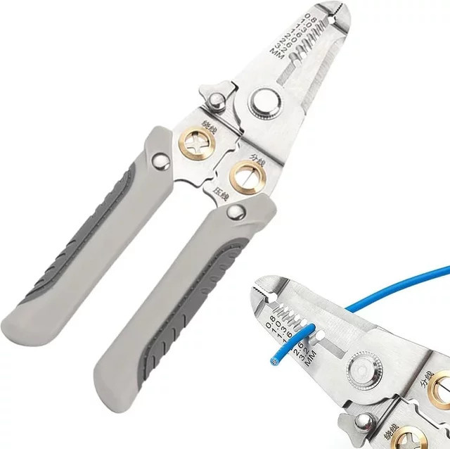 WOZOBUY 16-in-1 Multifunktions-Drahtcrimpzange mit Kabelschneider und automatischer Abisolierzange für elektrische Drähte - Bild 1