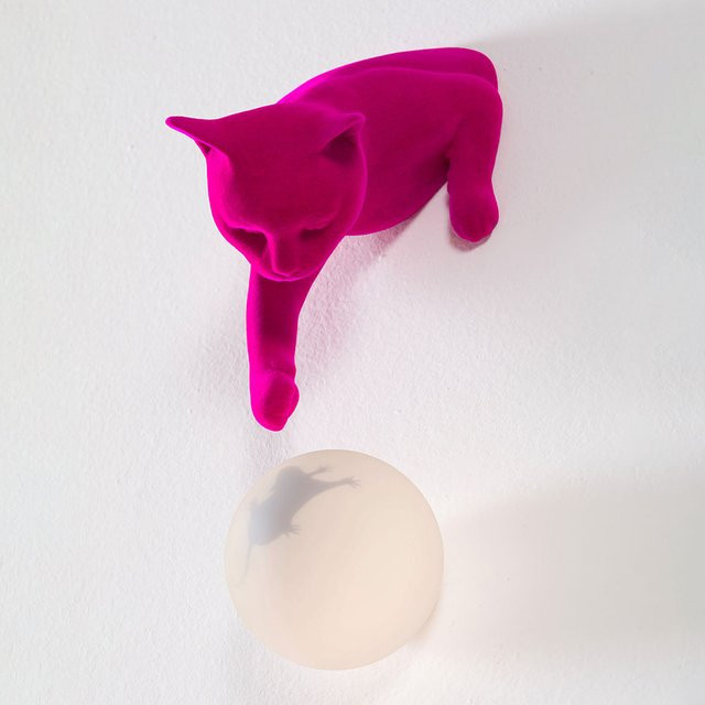 Karman Maoo Wandleuchte in Fuchsia und Multicolour aus Keramik und Glas, verstellbar und rund - Bild 1