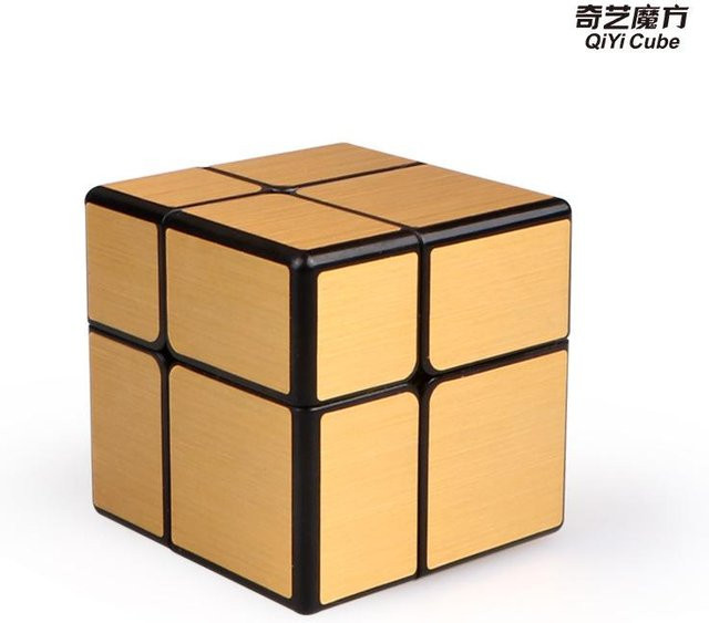 Fashnics Spiegelwürfel 2x2 3x3, Gold und Silber, Puzzle, ab 14 Jahren - Bild 1
