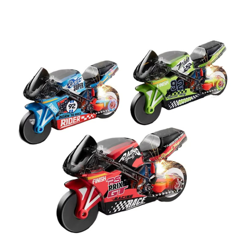 Hot Toys Neuer Flint Motorrad-Trägheitsantrieb, Schlüsselanhänger, Fahrzeuge, Kunststoff, Bunt / Mehrfarbig - Bild 3