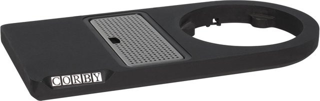 Corby Kompaktes Willkommens-Tablett Lancaster in Schwarz, B/H/T: 35,5 x 21,5 x 20 cm - Bild 1