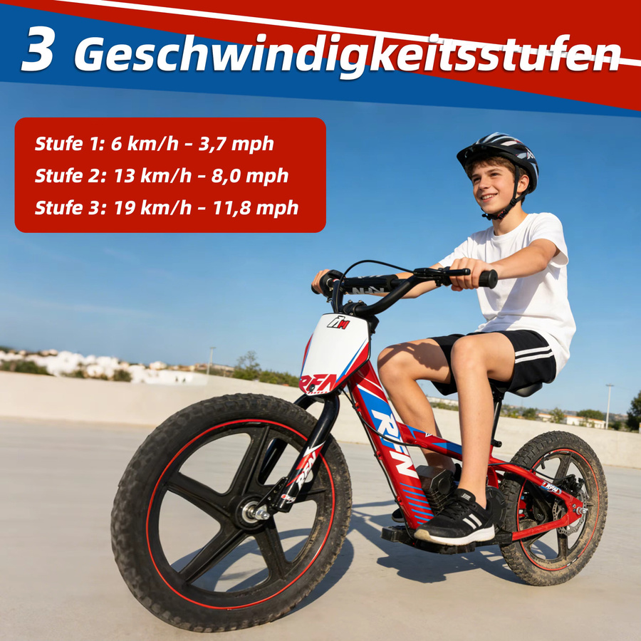 Vankel Kinder Elektro-Dirtbike, Rennmotorrad, ab 4 Jahre - Bild 5