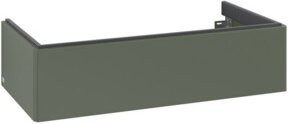 V&B Waschtischunterschrank Antao mit LED-Auszugsbeleuchtung, grau lackiert, B/T/H: 98,8 x 25,6 x 49,3 cm - Bild 1