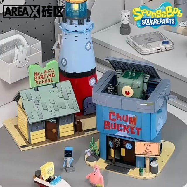 AREAX SpongeBob Schwammkopf Patrick Star's Stone House, Montagemodell - Bild 1