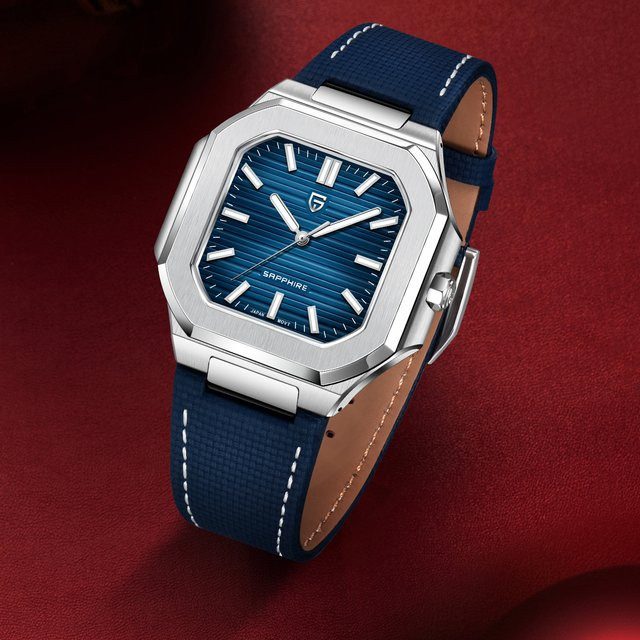 Pagani Design Armbanduhr, Quarz, Edelstahl, Blau, Herren - Bild 1