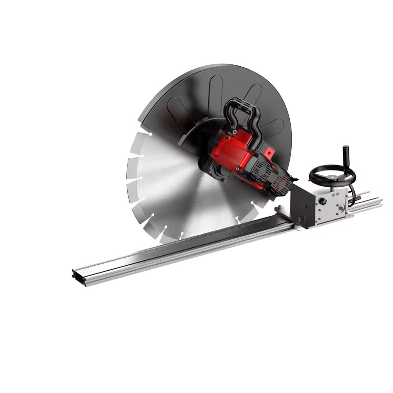 Elektrische Betonkreissäge 5500W mit 650mm Sägeblatt in Rot für Wand- und Nutfräsarbeiten - Bild 4