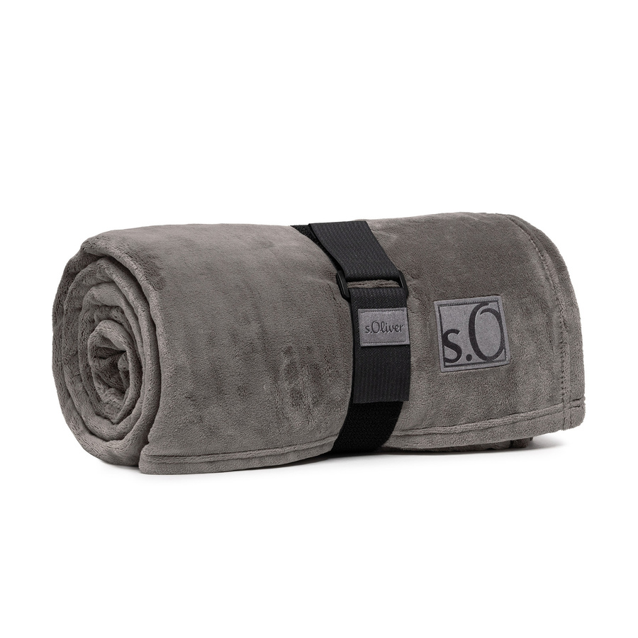 s.Oliver Wohndecke Kuschelsoft 3638 Grau B/B/H: 200 x 150 cm - Bild 1