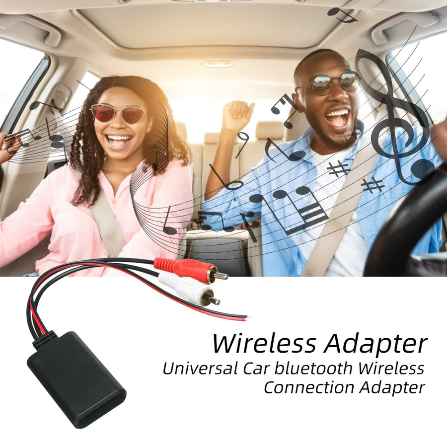 kebidumei Bluetooth Empfänger Modul mit 2 RCA Schnittstellen für Auto und Stereo Audio, Schwarz - Bild 2