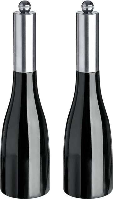 Nutima Salz- und Pfeffermühlen-Set in Schwarz mit Durchmesser: 5,7 cm und Höhe: 23,5 cm - Bild 1