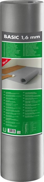 Selit Basic Parkett- und Laminatunterlage in Grau, 1,6 mm Stärke, 20 m² - Bild 1