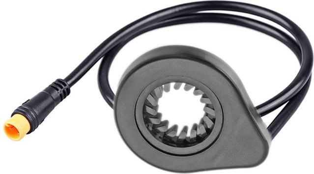 FOCAN 2er-Set E-Bike Leistungs- und Geschwindigkeitssensor mit 12 Magneten, linker Dual-Hall-Antriebsassistentensensor für Elektrofahrrad-Pedalteile, Schwarz - Bild 1