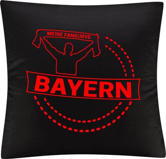 Kissenbezug multifanshop Bayern Meine Fankurve in Rot - Bild 1