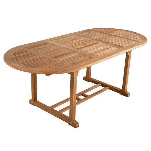 Garden Pleasure Ausziehtisch Solo oval aus Teakholz, braun, B/T/H: 160 x 95 x 75 cm - Bild 2