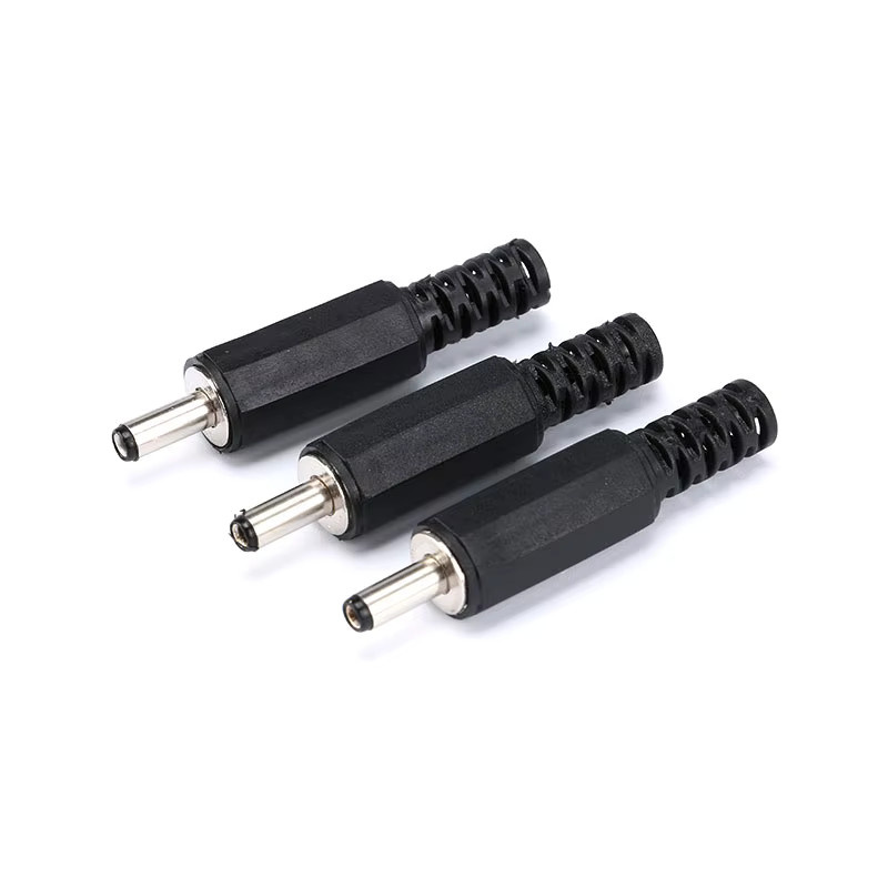 10/5-teiliges Set Gleichstrom-Stecker und Buchsen 3,5mm x 1,3mm, Schwarz - Bild 2