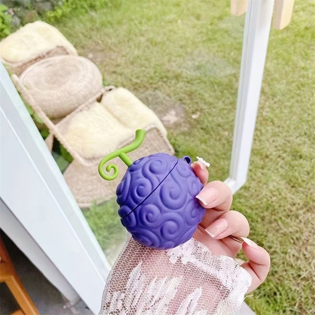 Kreative Schutzhülle für Apple AirPods 1/2/3 Generation und Pro von tideboom in Purple - Bild 1