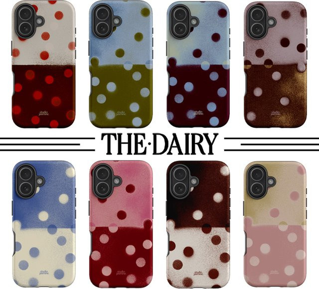 Luxuriöse Polka-Dot Handyhülle von Potdemiel für iPhone 11 bis iPhone 17 Pro Max in Multicolour mit doppelschichtiger Rückabdeckung - Bild 1
