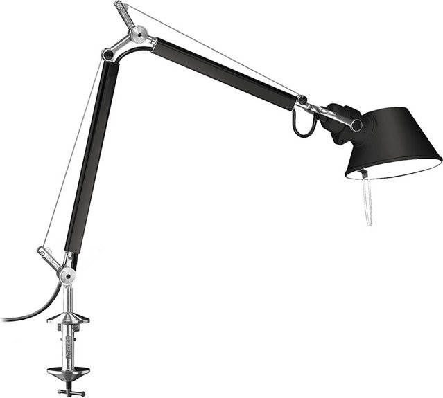 Artemide Tolomeo Micro Tavolo Tischleuchte mit Klemme in Schwarz aus Aluminium - Bild 1