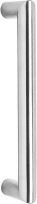 Intersteel Stoßgriff aus Edelstahl in Silber, Durchmesser: 20 mm, Länge: 300 mm - Bild 1