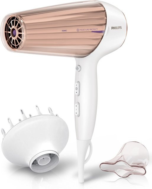 Philips DryCare Prestige Haartrockner HP8280/00 in Weiß/Gold - Bild 1