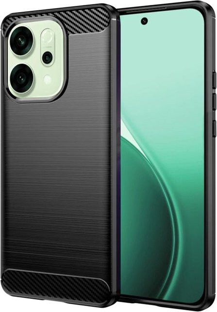 Techsuit Handyhülle für Oppo Reno14 in Carbon-Optik, Schwarz - Bild 1