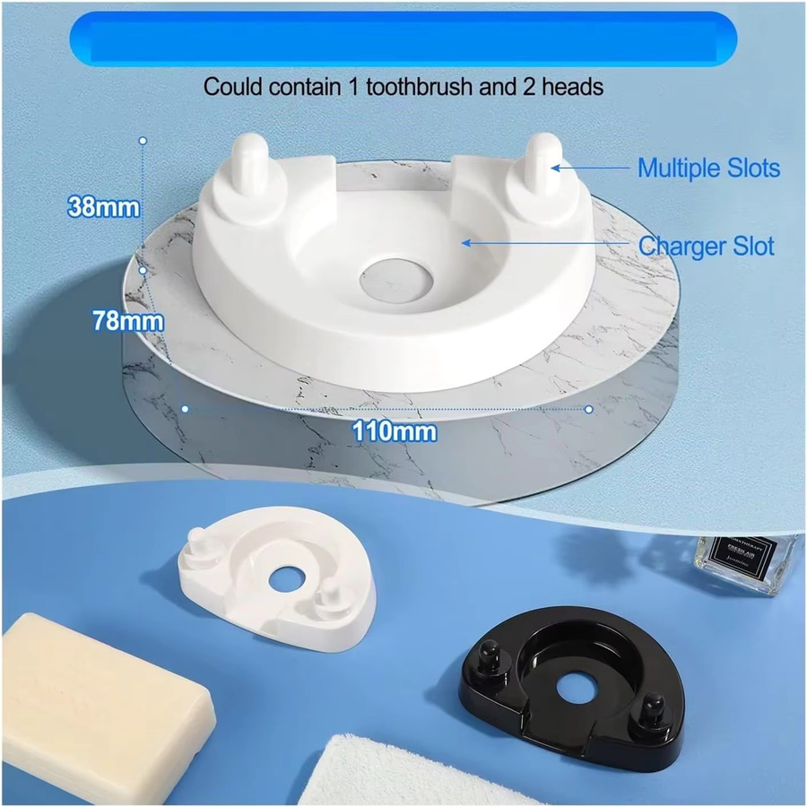 Oral B Ersatzbürsten-Set mit 1 Bürstenhalter und 2 Ersatzbürstenköpfen in Weiß für io Serie - Bild 1