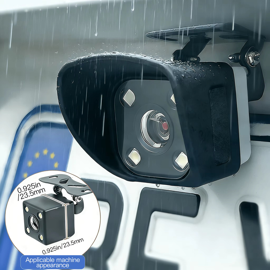 Silikon Sonnenschutzabdeckung für Dashcam und Rückfahrkamera in Schwarz zum Schutz vor Regen, Schnee und Staub - Bild 2