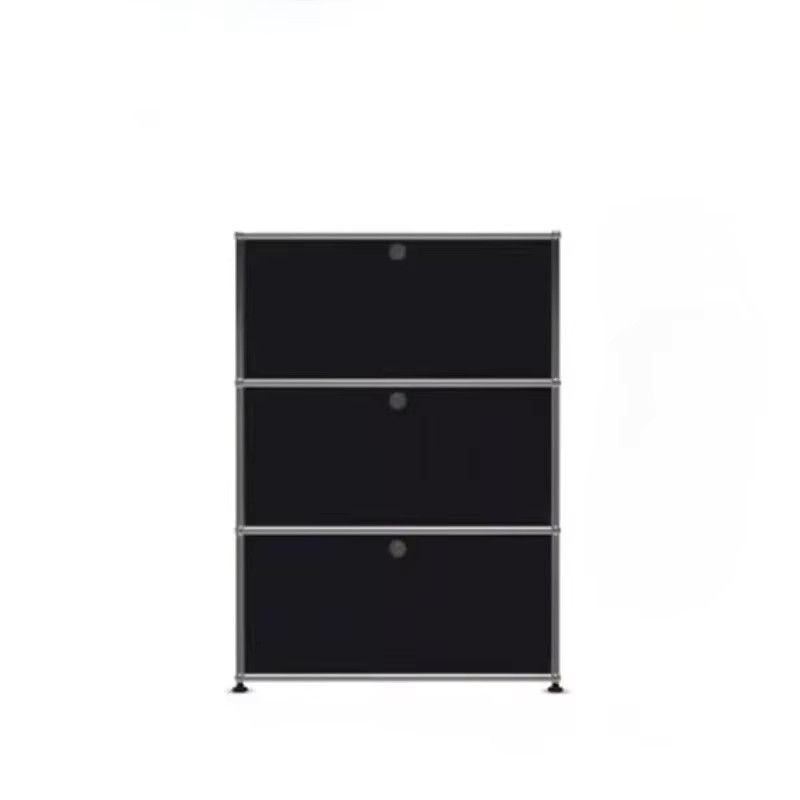 OMGD Vitrine Modernes minimalistisches Glas-Display-Cabinet aus Edelstahl - Bild 3