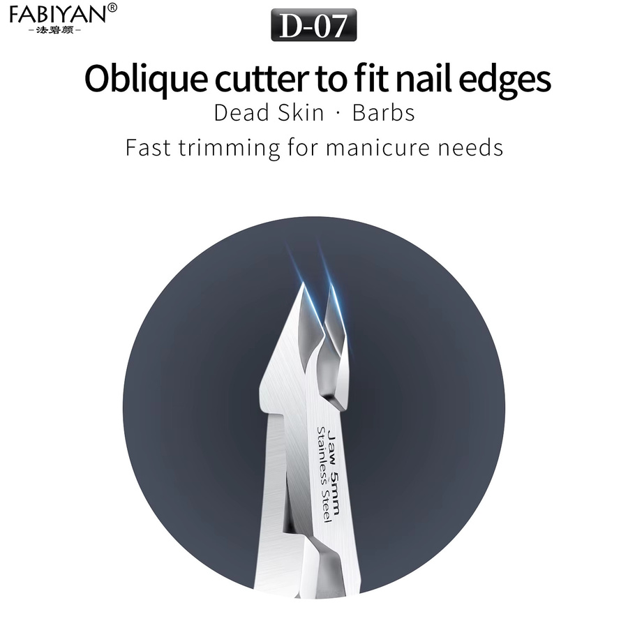 FABIYAN Nagelhautzange, Edelstahl, Glänzend, Unisex - Bild 2