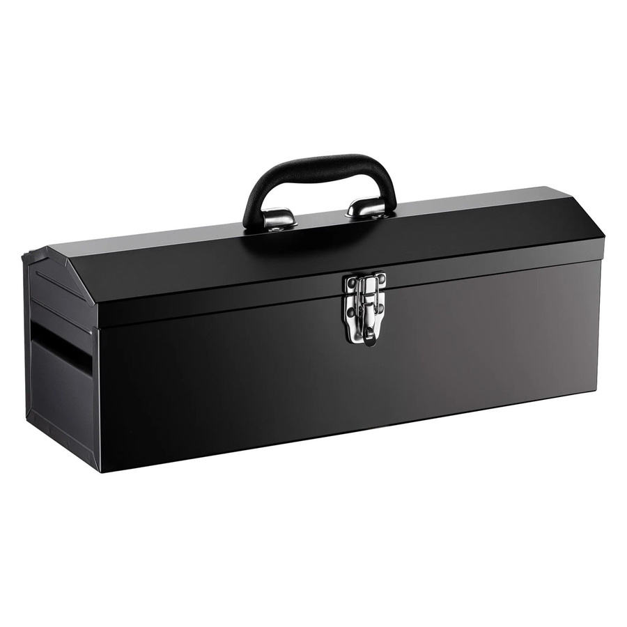 Wiltec Werkzeugkasten aus Stahl in Schwarz, B/T/H: 48,4 x 15,4 x 16,5 cm - Bild 2