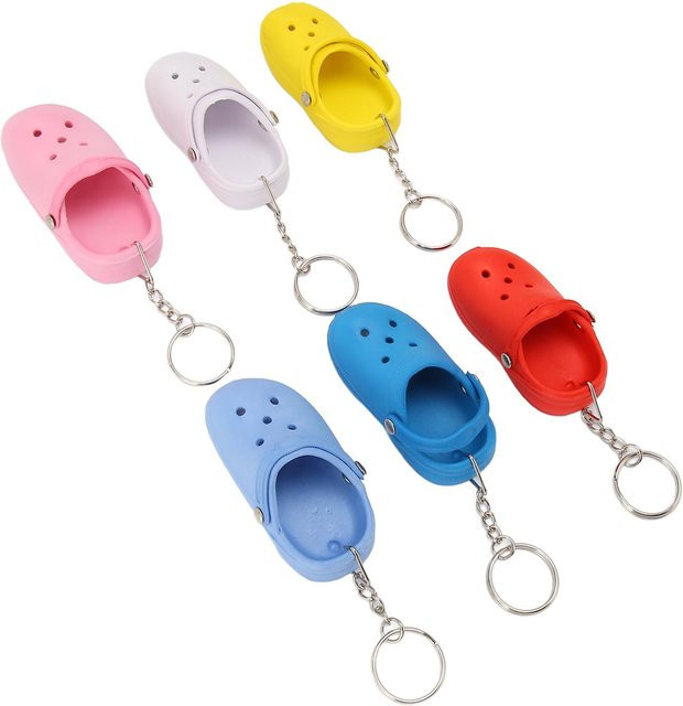 Wosawe Schlüsselanhänger, Silikon, 6 Stück, Unisex, grau - Bild 1