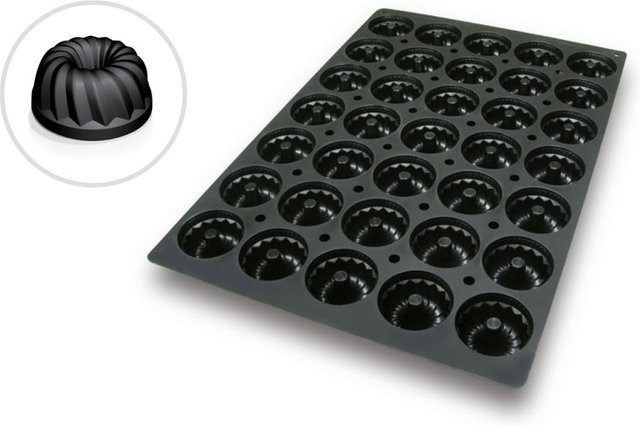 Schneider Silikonbackform Gugelhupf, Schwarz, 90 ml, Durchmesser: 40 cm, Höhe: 3,5 cm - Bild 1
