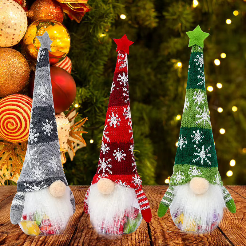 Weihnachts Rudolph Cartoon Süßigkeiten Glas in Grün und Multicolour für Home Party Dekoration - Bild 1